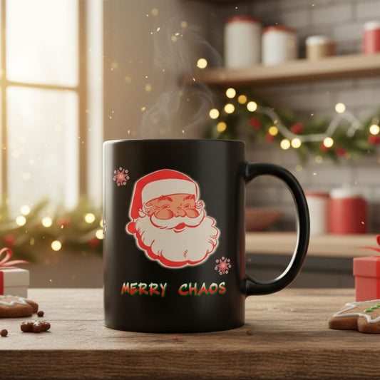 Fa La La La Losing It – Glossy Black Ceramic Mug