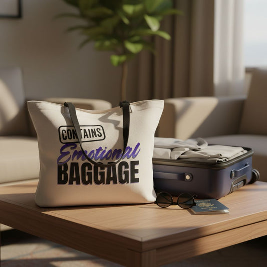 Contains: Emotional Baggage Everyday Polyester Tote Bag